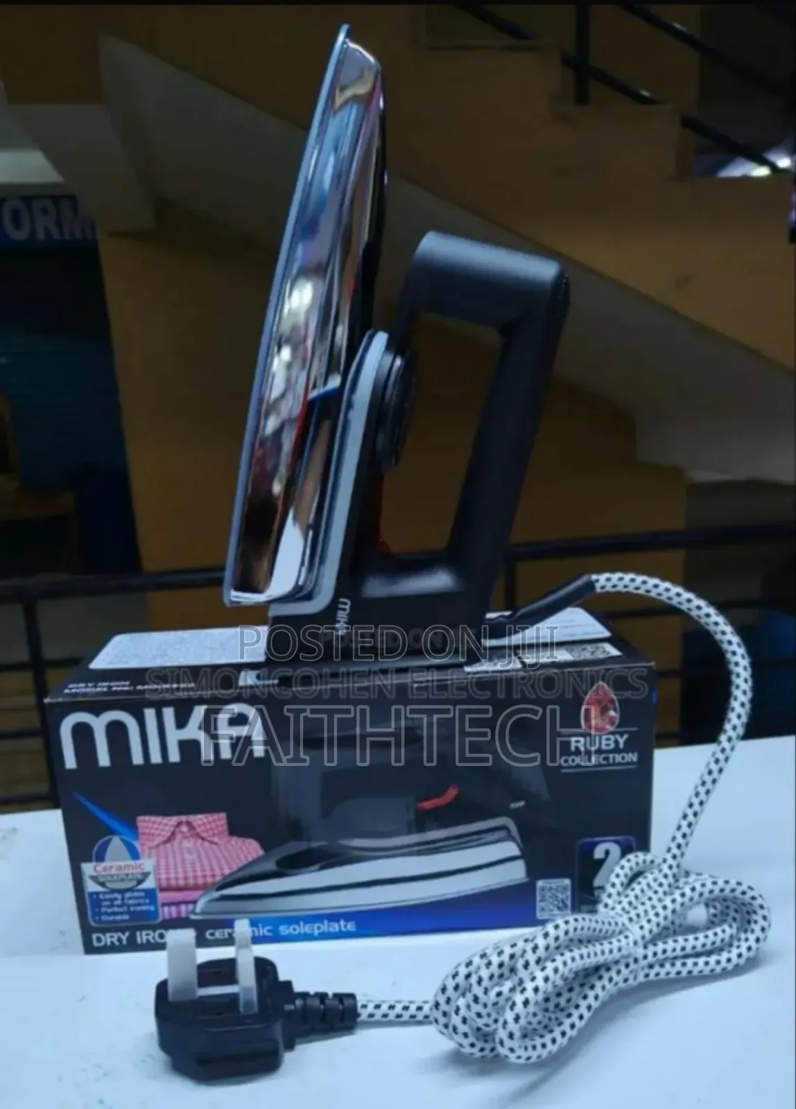 *Mika Dry Iron Ceramic Soleplate