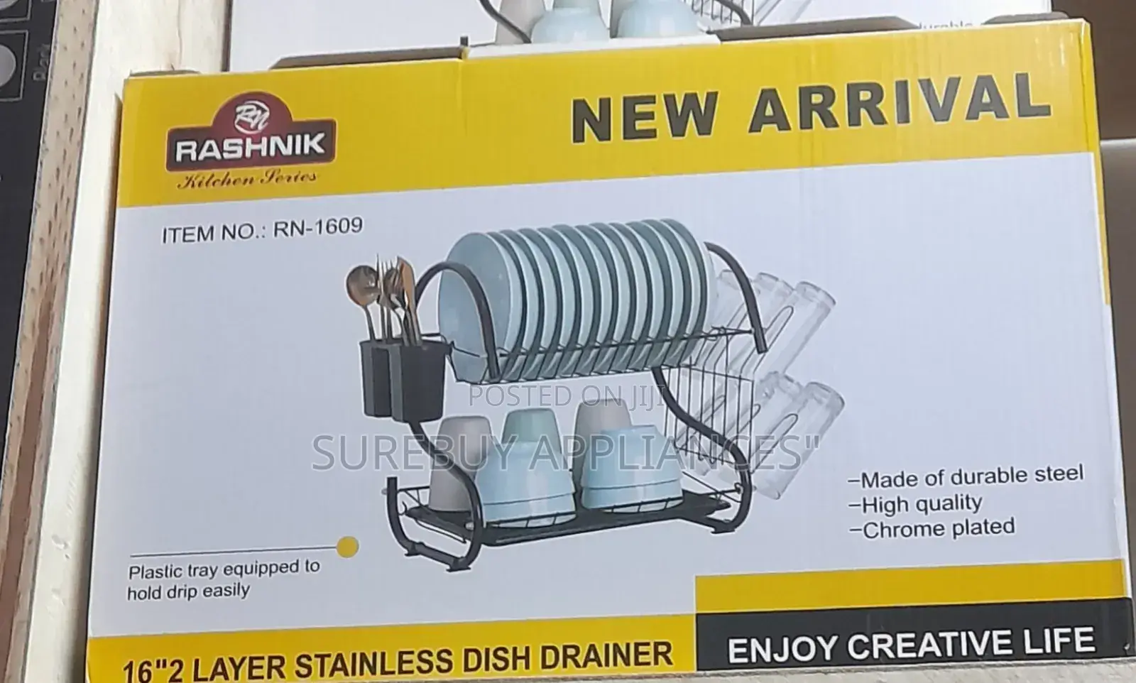 Rashnik 18′′ 2 Layer Dish Drainer