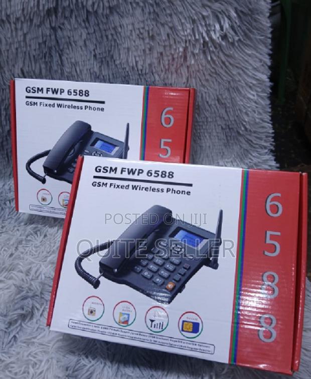 New GSM FWP 6588 Dual Sim Desk Fixed Wireless Phone