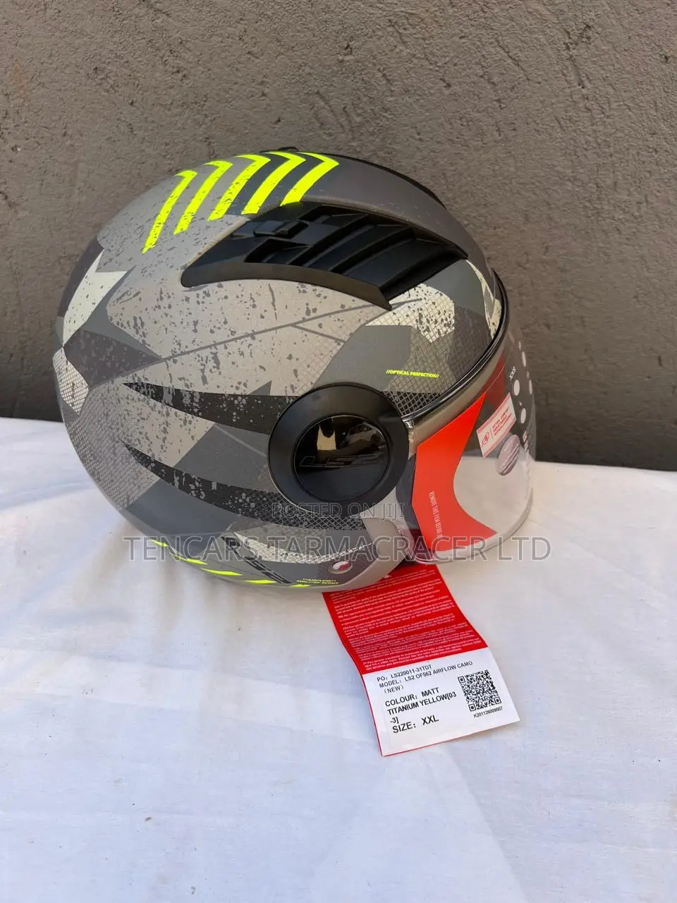 Motorcycle Helmet 1a Ls2 - Of/Hf Jet Clear Panda Visor