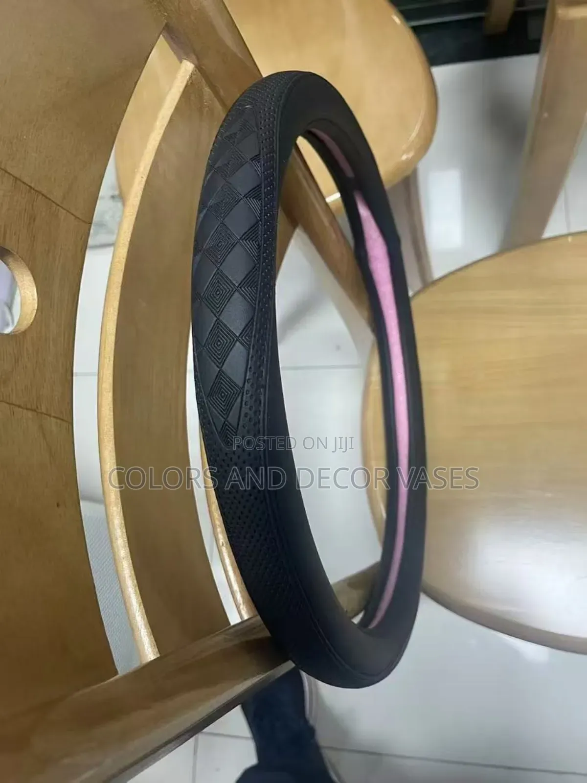 Universal Fitting Silicon Car Steering Wheel Cover,Diamond Pattern