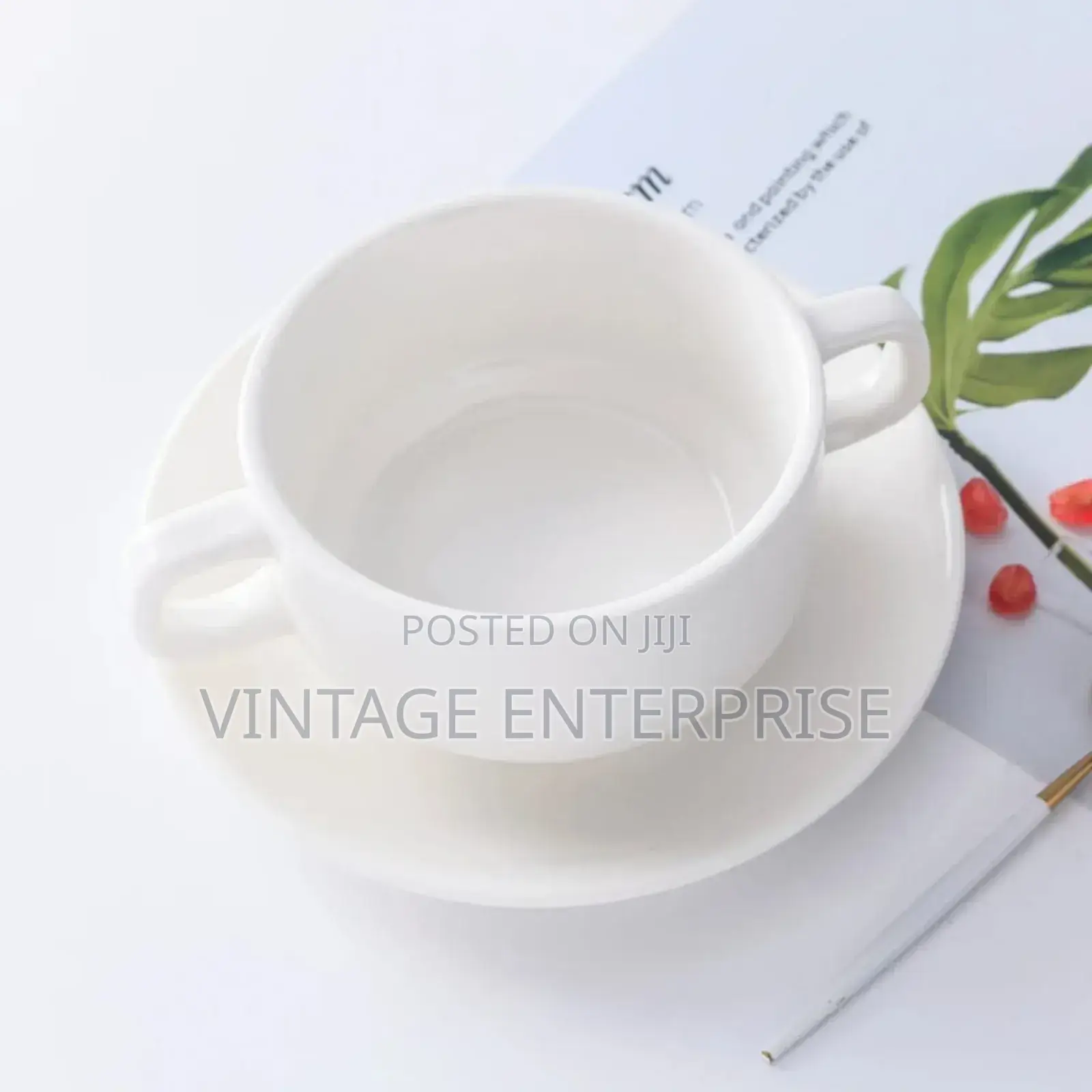 Soup Bowl and Saucer