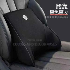 Black Lumbar Support Pillow for Car Seats or Office Chairs - thumbnail 2