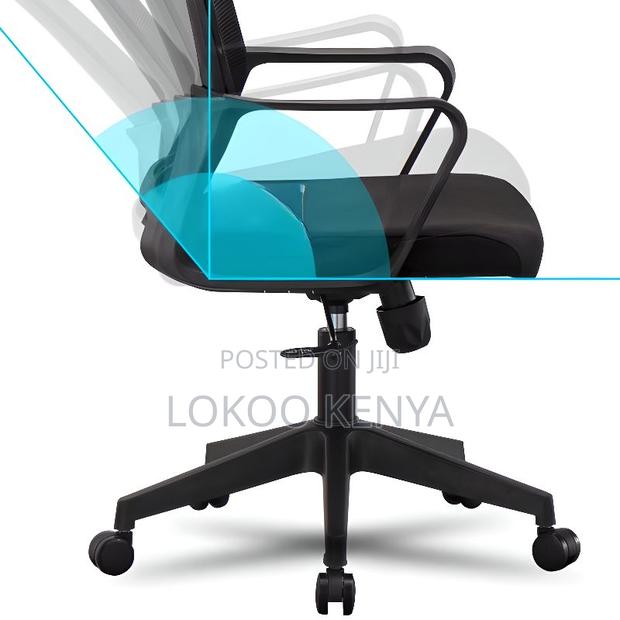 Office Chair :Adjustable Ergonomic Black Chair - thumbnail 2
