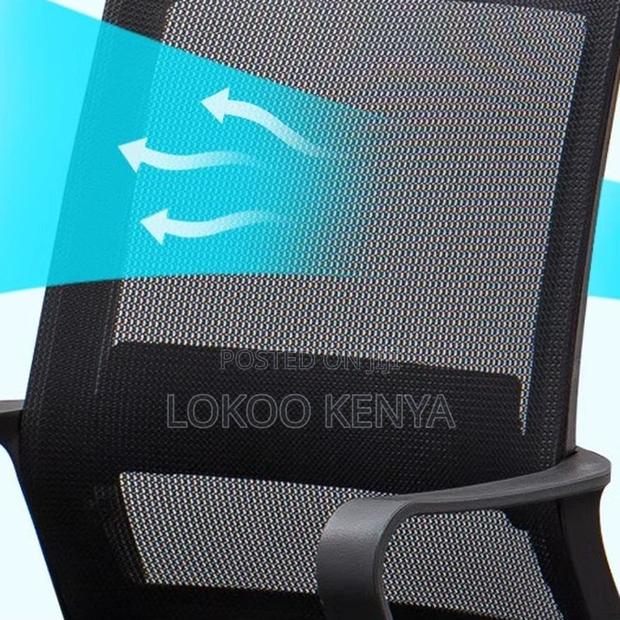Office Chair :Adjustable Ergonomic Black Chair - thumbnail 5