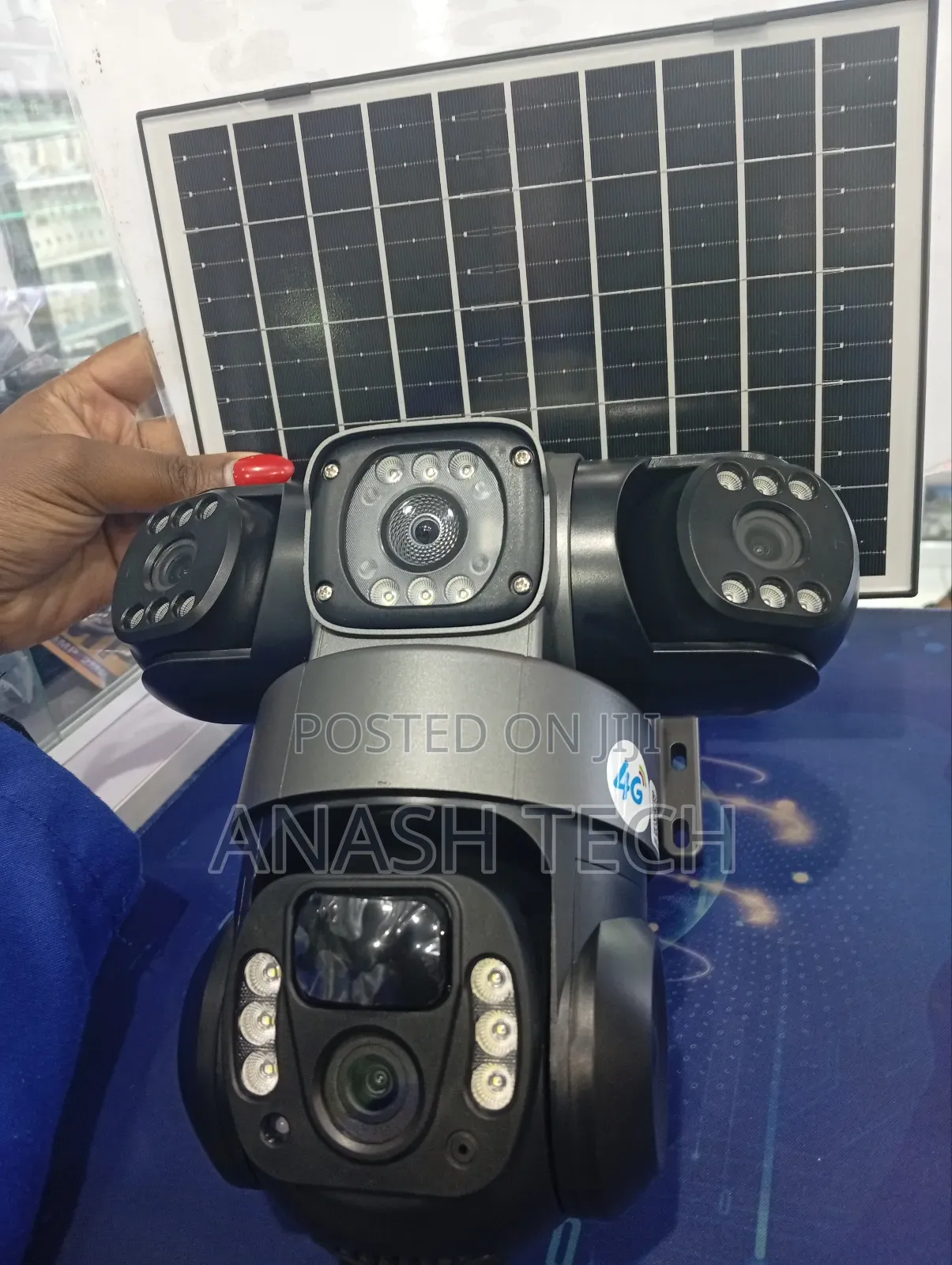 Specialised 4g Solar Quality V380 Pro Outdoor Tripple Lens