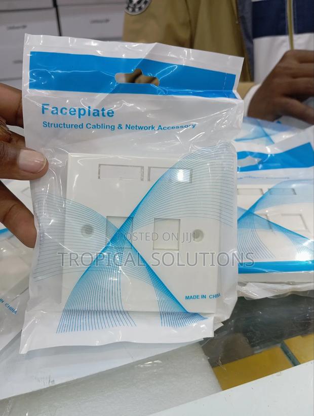 Cat6 Double Face Plate - main view