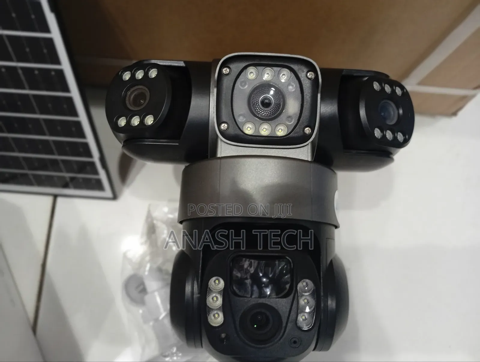 Advanced Solar V380 Pro Outdoor Tripple Lens Weather Proof CCTV Camera