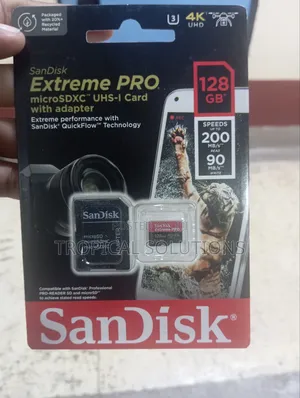 Sandisk Extreme Pro 128gb Micro Sd Card With Adapter