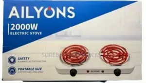 Ailyons Portable Double Coil Electric Stove 1 Year Warranty-2000w