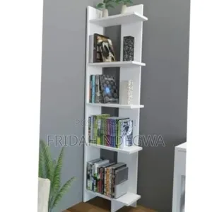 Sly Corner Bookshelf Décor Stand White