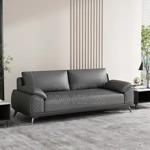 Office Sofa; Office Leather Sofa Set With Ergonomic Design