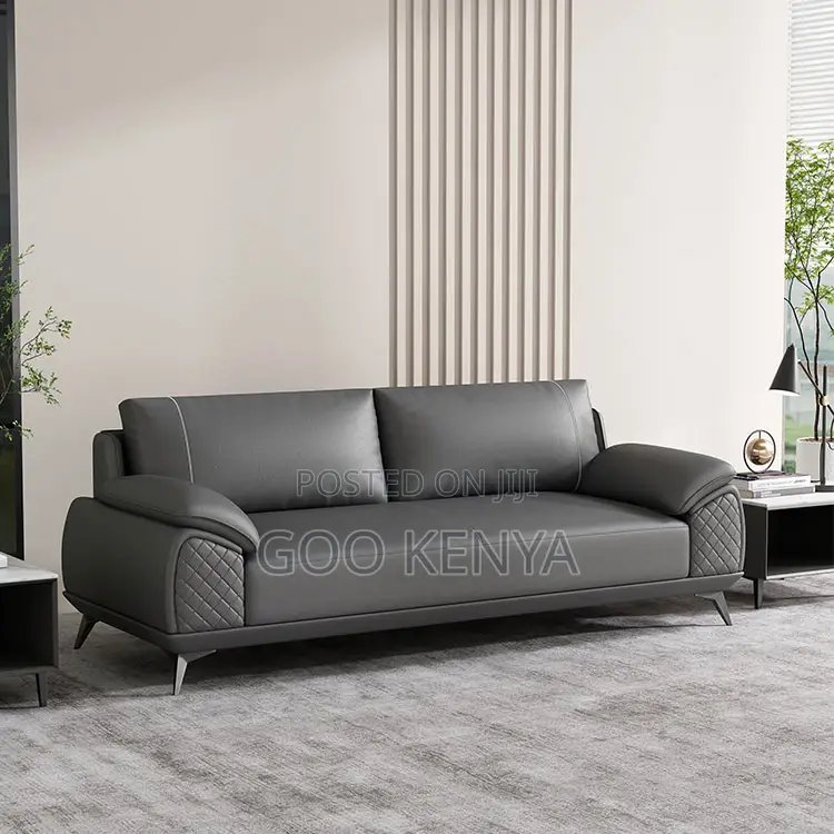 Office Sofa; Office Leather Sofa Set With Ergonomic Design