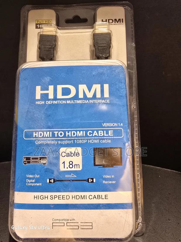 High Speed Hdmi to Hdmi Cable -1.8m Compatible With Ps3 - main view
