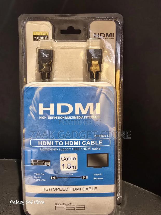 High Speed Hdmi to Hdmi Cable -1.8m Compatible With Ps3 - thumbnail 2