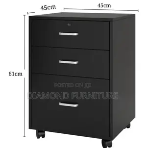 Office Furniture; Modern -Pedestal With (Lock and Key Security System)