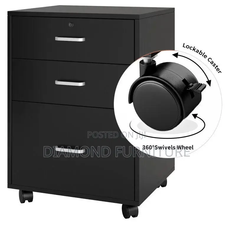 Office Furniture; Modern -Pedestal With (Lock and Key Security System)