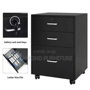 Office Furniture; Modern -Pedestal With (Lock and Key Security System)