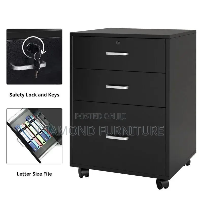 Office Furniture; Modern -Pedestal With (Lock and Key Security System)