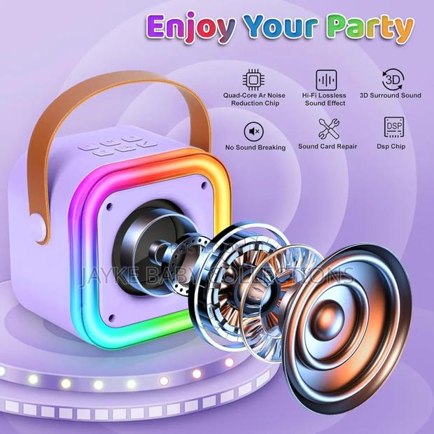 Kids Mini Karaoke Machine With Wireless Microphone - thumbnail 12