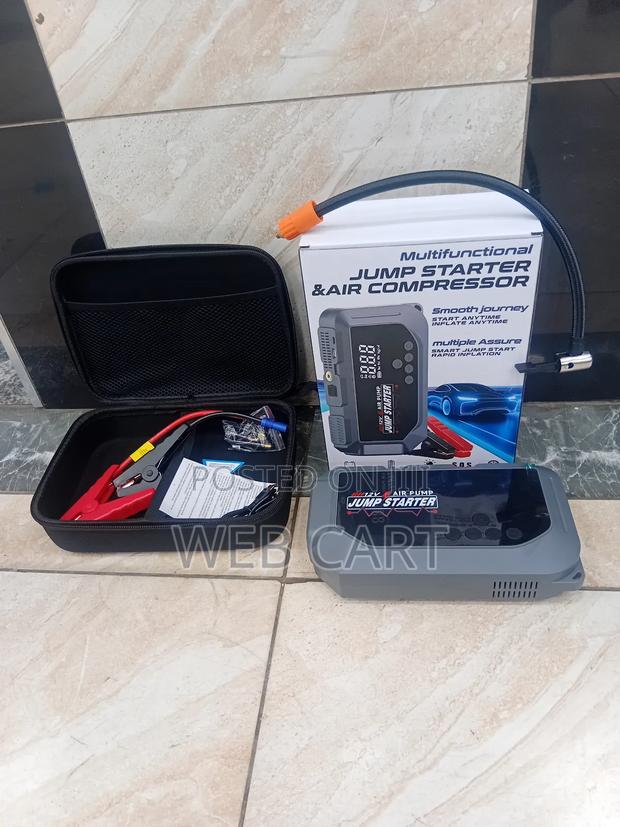 High Power Digital Jump Starter With Built-in Digital Air Compressor