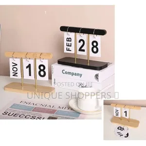 Minimalism Creative Living Room Office Decoration Wooden Calendar Orna