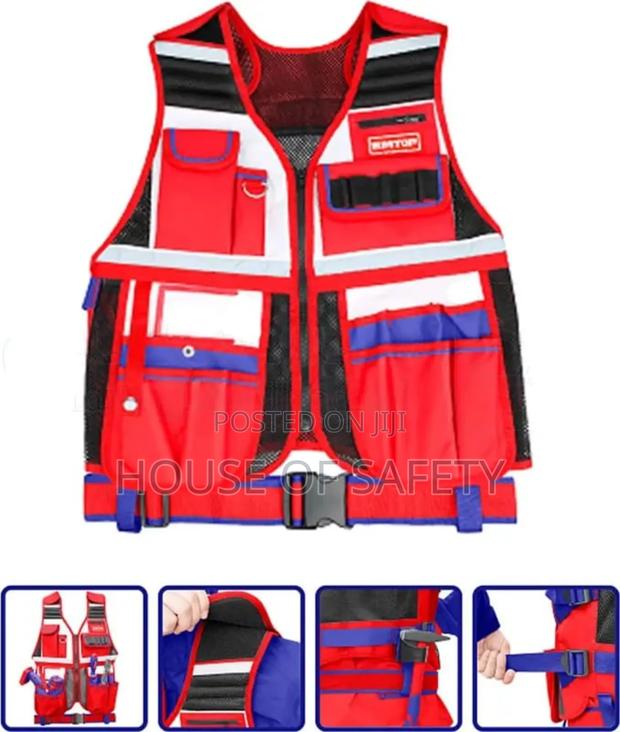 Red Safety Tool Jackets - thumbnail 3