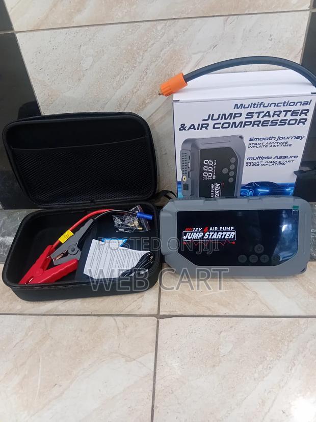 Heavy Duty Digital Jump Starter With Air Compressor – 12v - main view