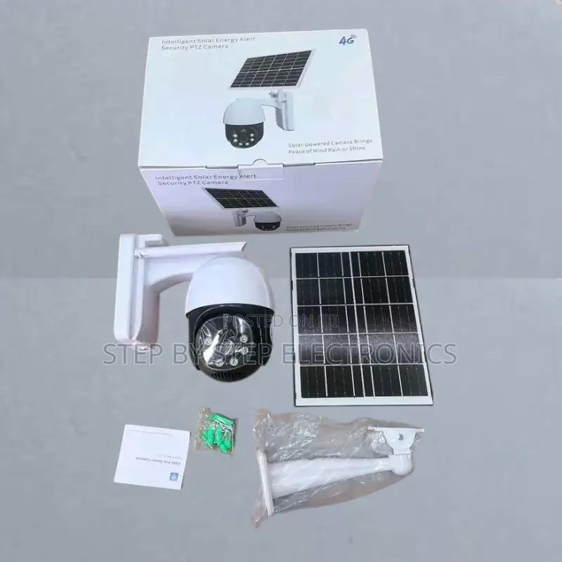 Remote Viewing 4g PTZ Rotating Full Hd 1080p Security Solar Camera