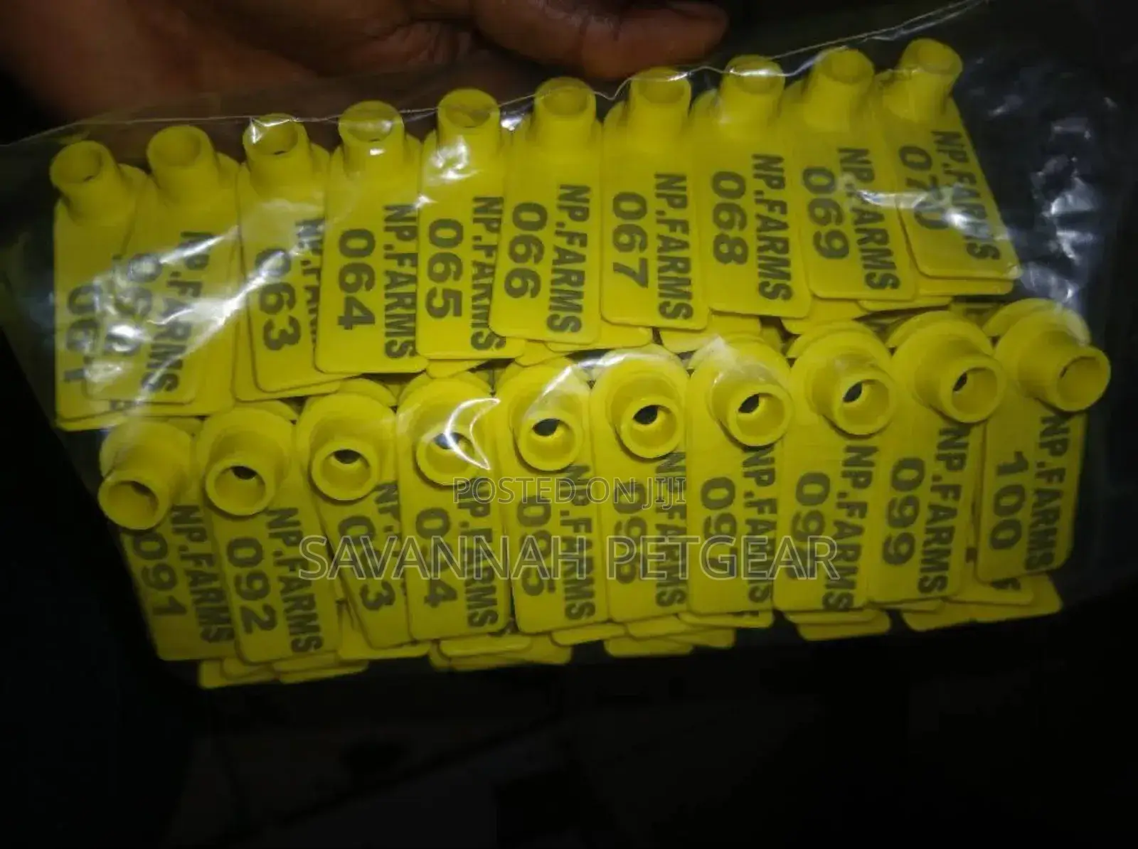 Laser Customized Livestock Ear Tags for Sheep Goats (Tip Twin Tags)