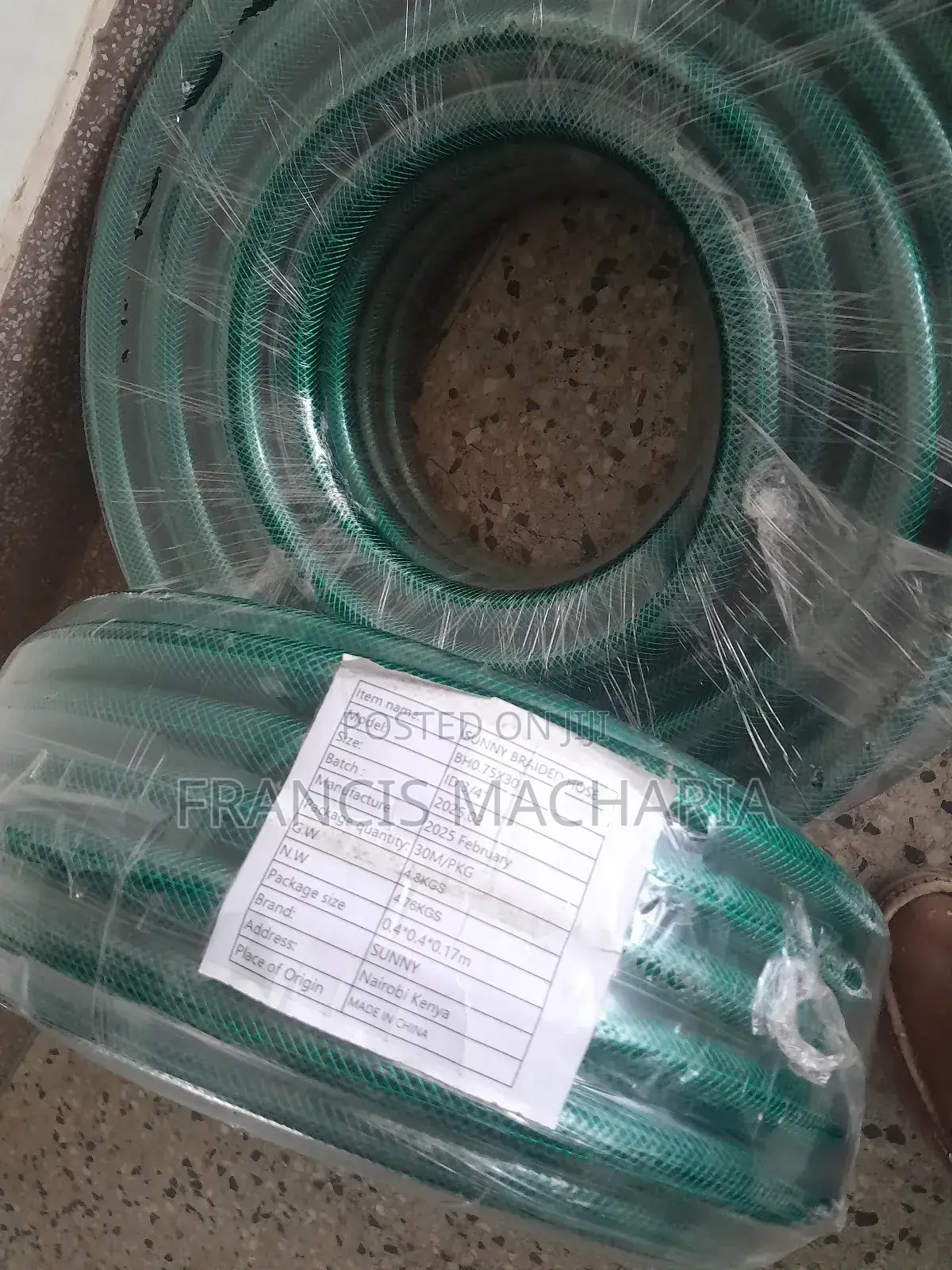 Sunny Braided Green Hose Pipe