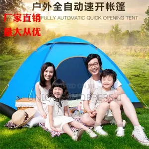 Foldable Camping Tent Cm 3-4 People Moisture-Proof Mat