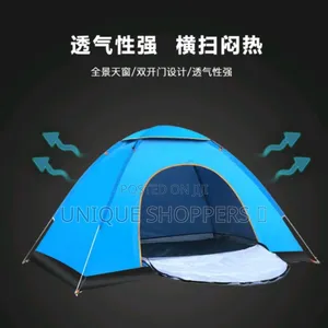Foldable Camping Tent Cm 3-4 People Moisture-Proof Mat