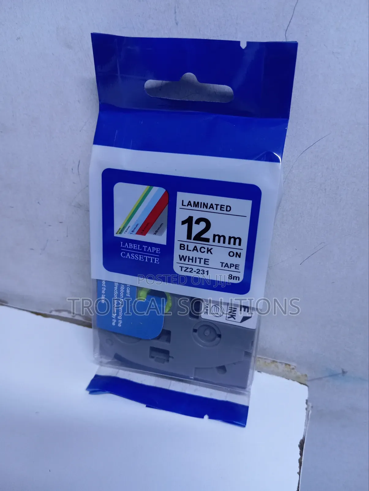 Label Tape 12mm for Brother P-Touch 110