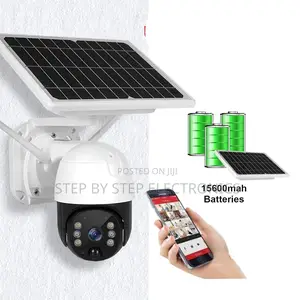 Clear Night View 1080p Hd PTZ Rotation 4g Sim Card Solar CCTV Camera