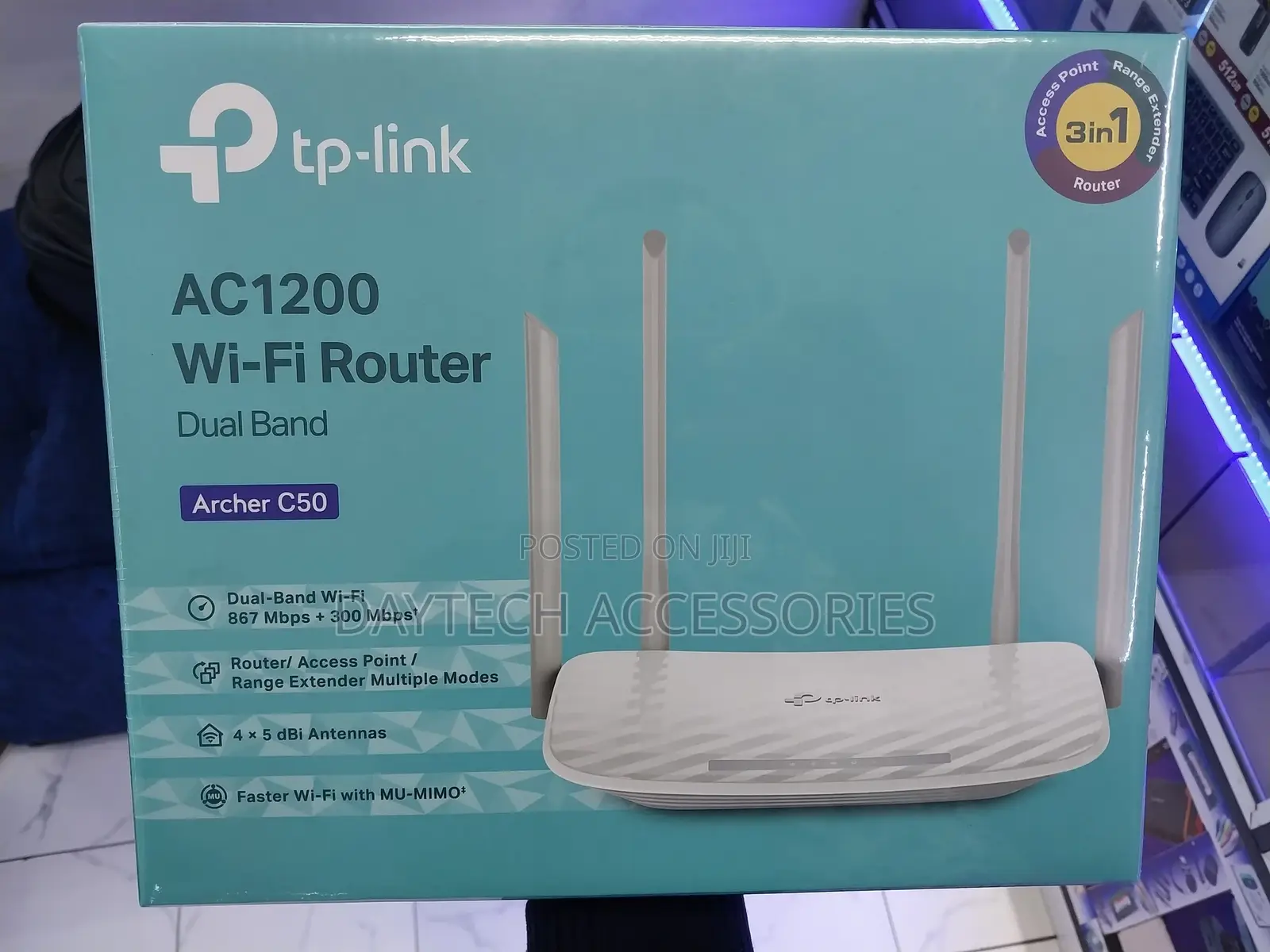 Tp-Link Archer C50 Ac1200 Wireless Dual Band Router (White)