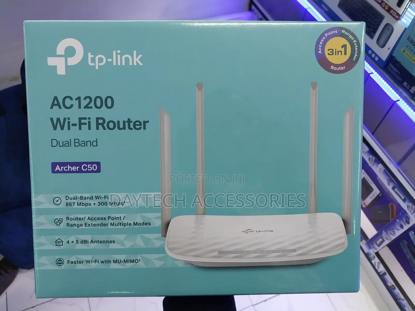 Tp-Link Archer C50 Ac1200 Wireless Dual Band Router (White)