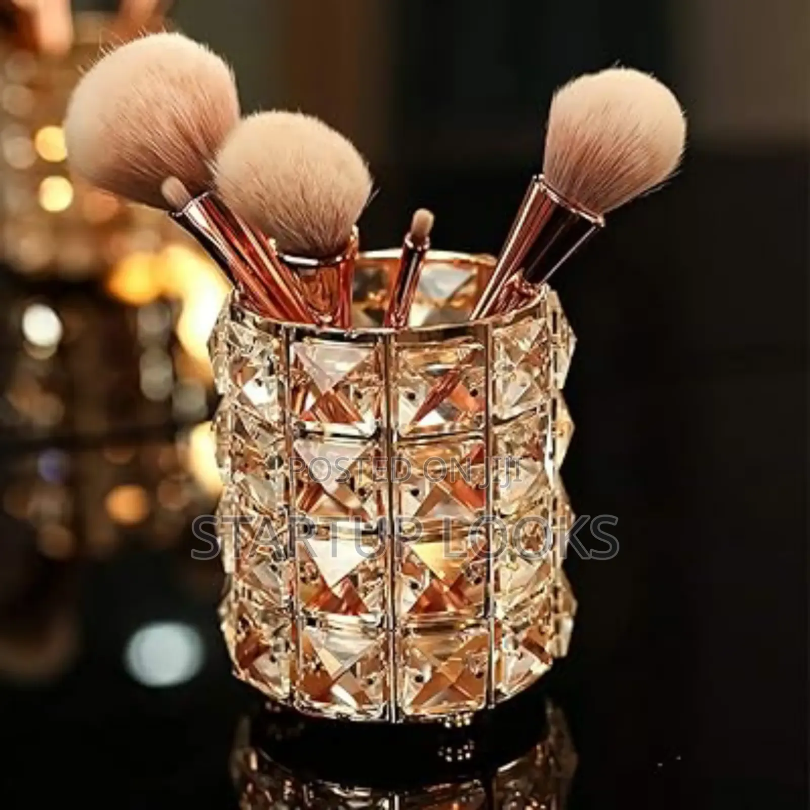 Makeup Brushes Organizer +Free Brushes + 2pcs Beauty Blender