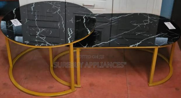 *Glass Top Nesting Coffee Table Set(2pcs) - main view