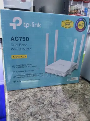 Tp-Link Ac750 Dual Band Wi-Fi Router, Model Archer C24.