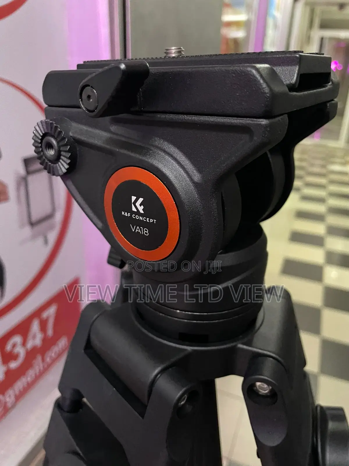 K F Concept 1.8 M Heavy-Duty Aluminum Video Tripod With Va18 + Vh081