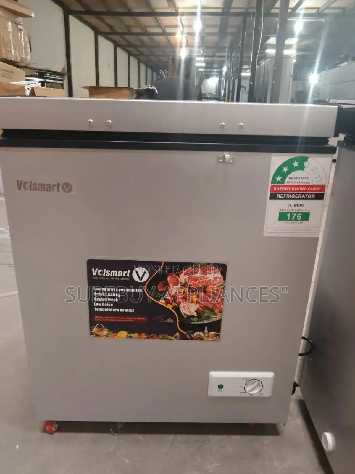 Volsmart 110 Litres Deep Freezer Vl-Bd110