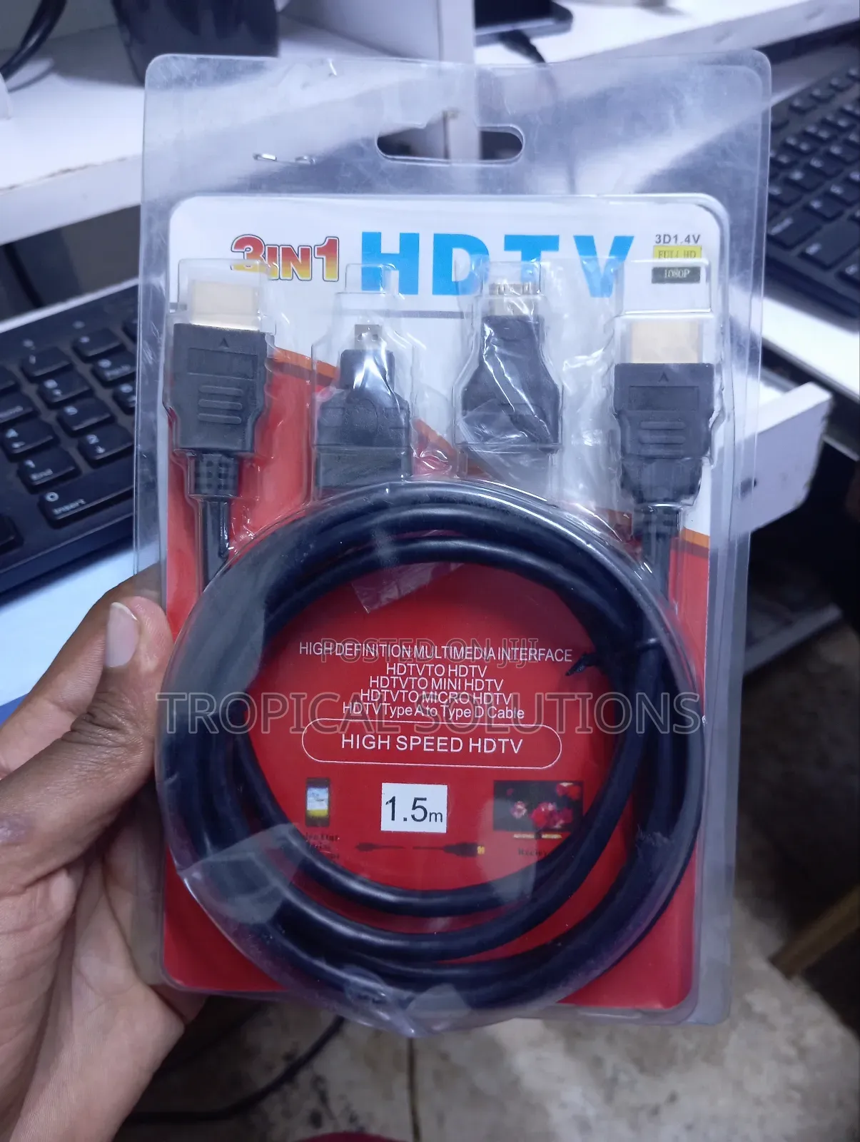 HDTV 3 in 1 Cable High Speed HDTV Cable