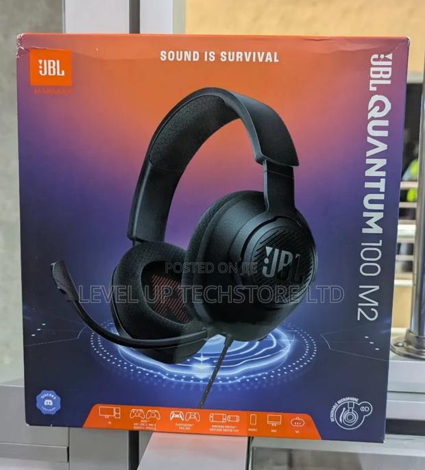 JBL Quantum 100m2 - Wired Over-Ear Gaming Headset (Black)