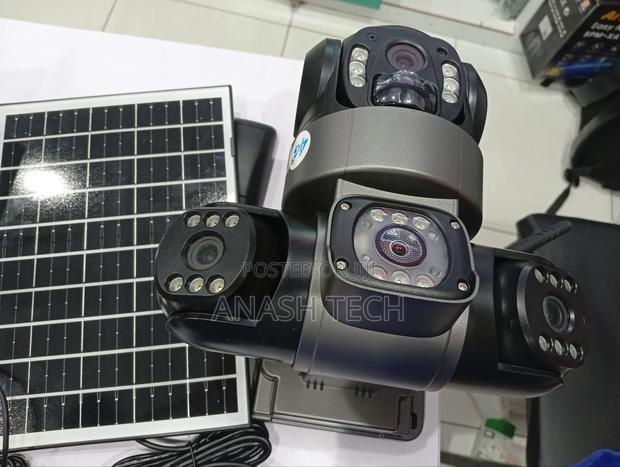 Wifi PTZ Solar Camera V380 Tripple Lens CCTV