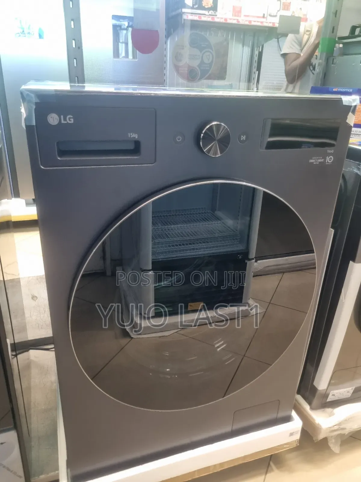 Lg F0z6dyp24 Front Load Washing Machine – Silver 15kg – 6 Motion Ai