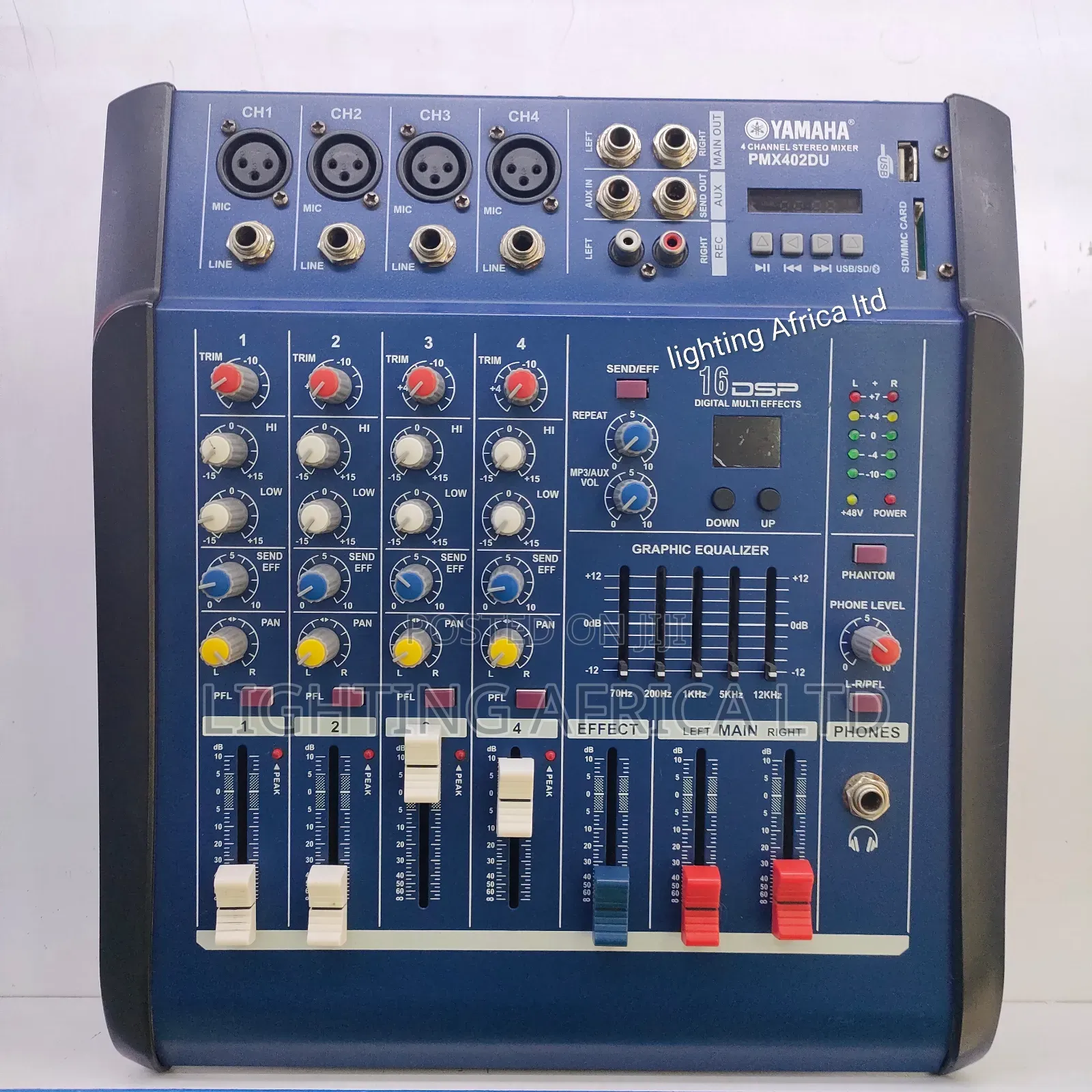 Dynamic 4 Channels Yamaha Proffesional Usb/Bluetooth Powered Mixer