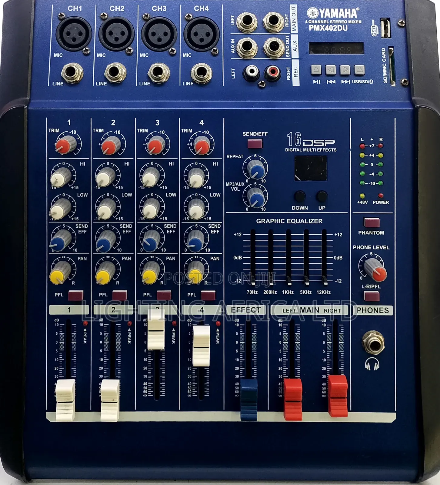 Dynamic 4 Channels Yamaha Proffesional Usb/Bluetooth Powered Mixer