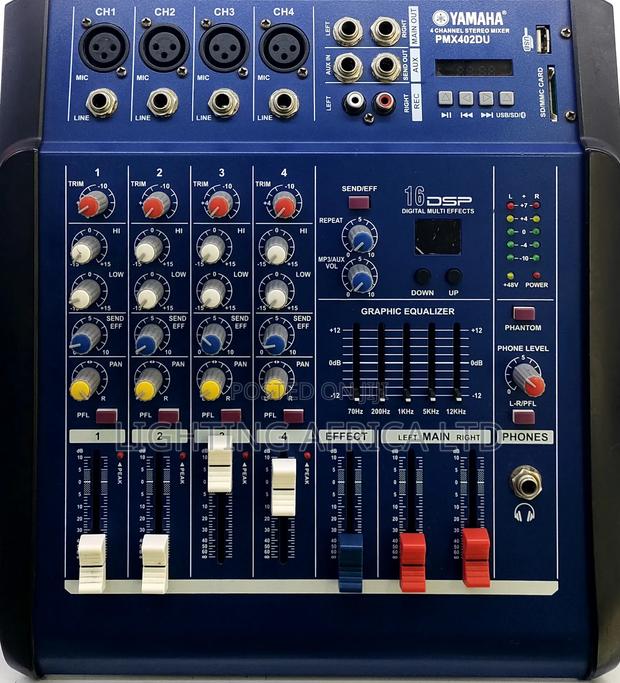 Dynamic 4 Channels Yamaha Proffesional Usb/Bluetooth Powered Mixer - thumbnail 2