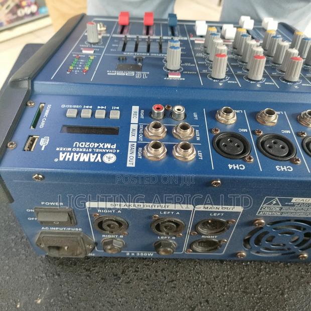 Dynamic 4 Channels Yamaha Proffesional Usb/Bluetooth Powered Mixer - thumbnail 3